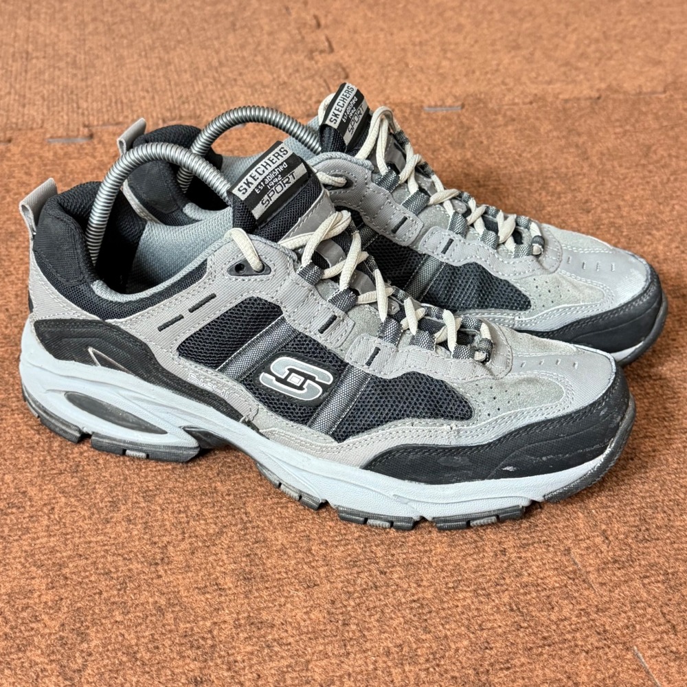 Skechers shoes Sport Vigor 2.0 Trait Mens 11 Charcoal Black Sneakers 51241 CCBK
